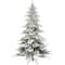 7.5ft. Pre-Lit Flocked Utah Fir Artificial Christmas Tree, Clear Lights